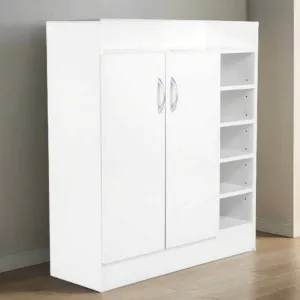 21 Pairs Shoe Cabinet Rack Storage Organiser Shelf 2 Doors Cupboard White 21 Pairs Shoe Cabinet Rack Storage Organiser Shelf 2 Doors Cupboard White