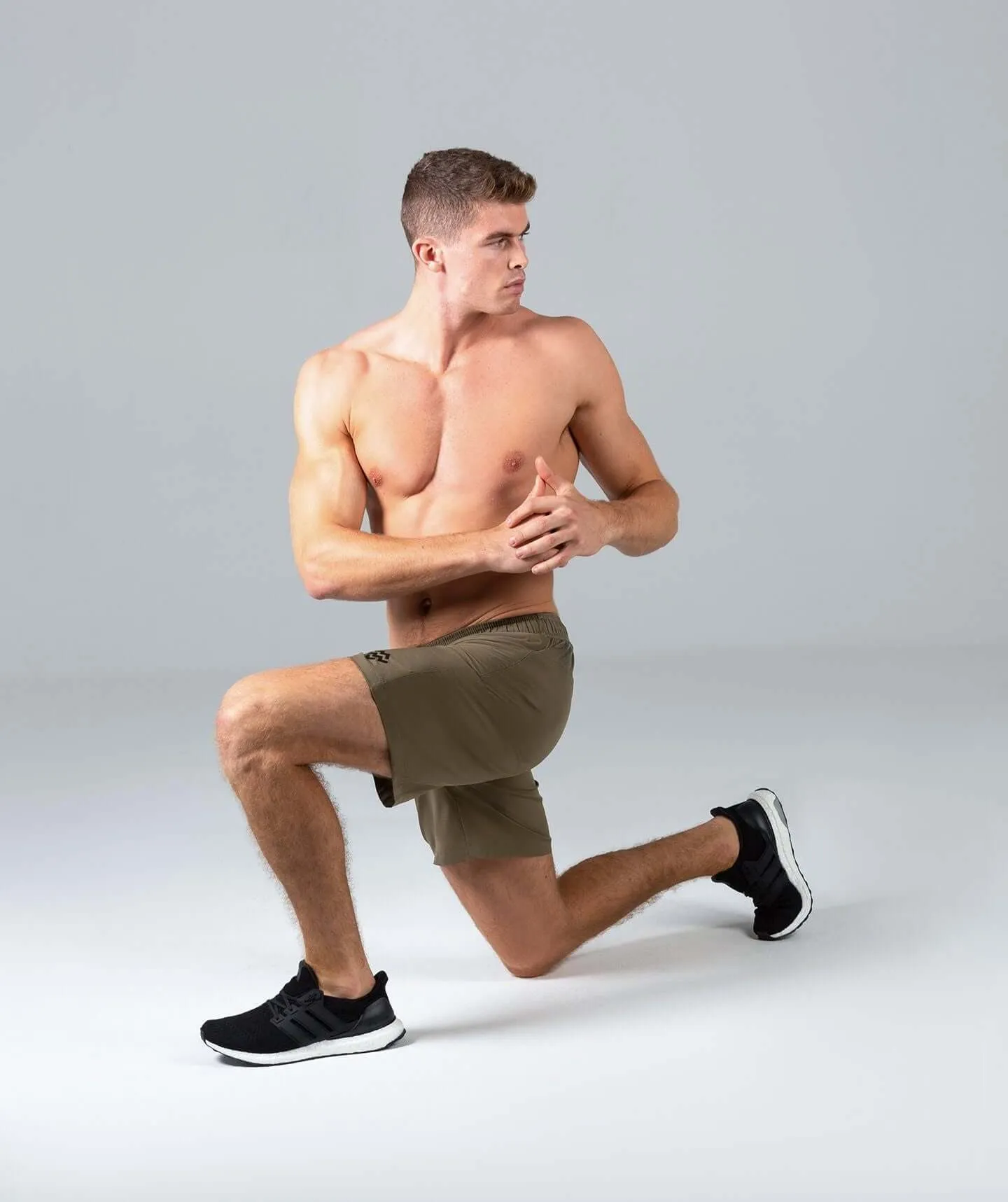 8 Inch Sports Shorts (Khaki)