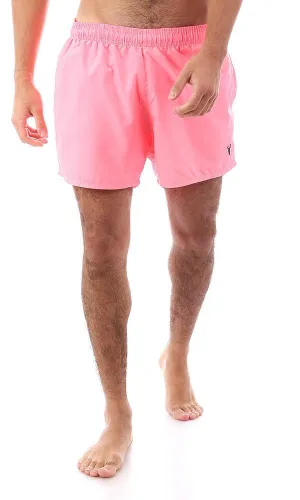 95672 Lightweight Slip On Neon Pink Swim Shorts