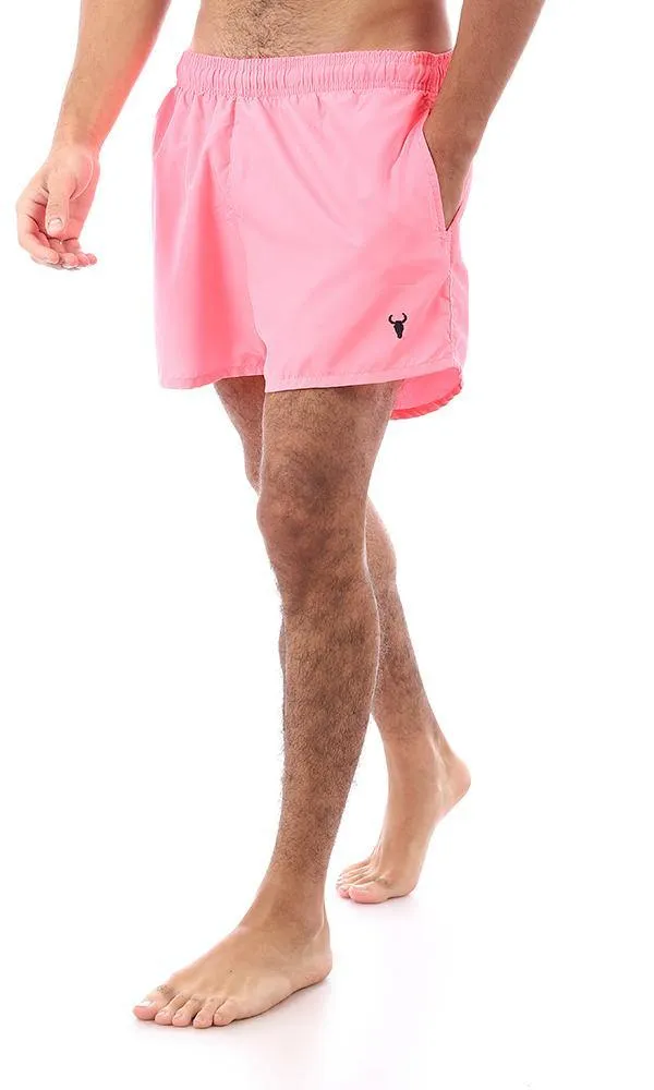 95672 Lightweight Slip On Neon Pink Swim Shorts