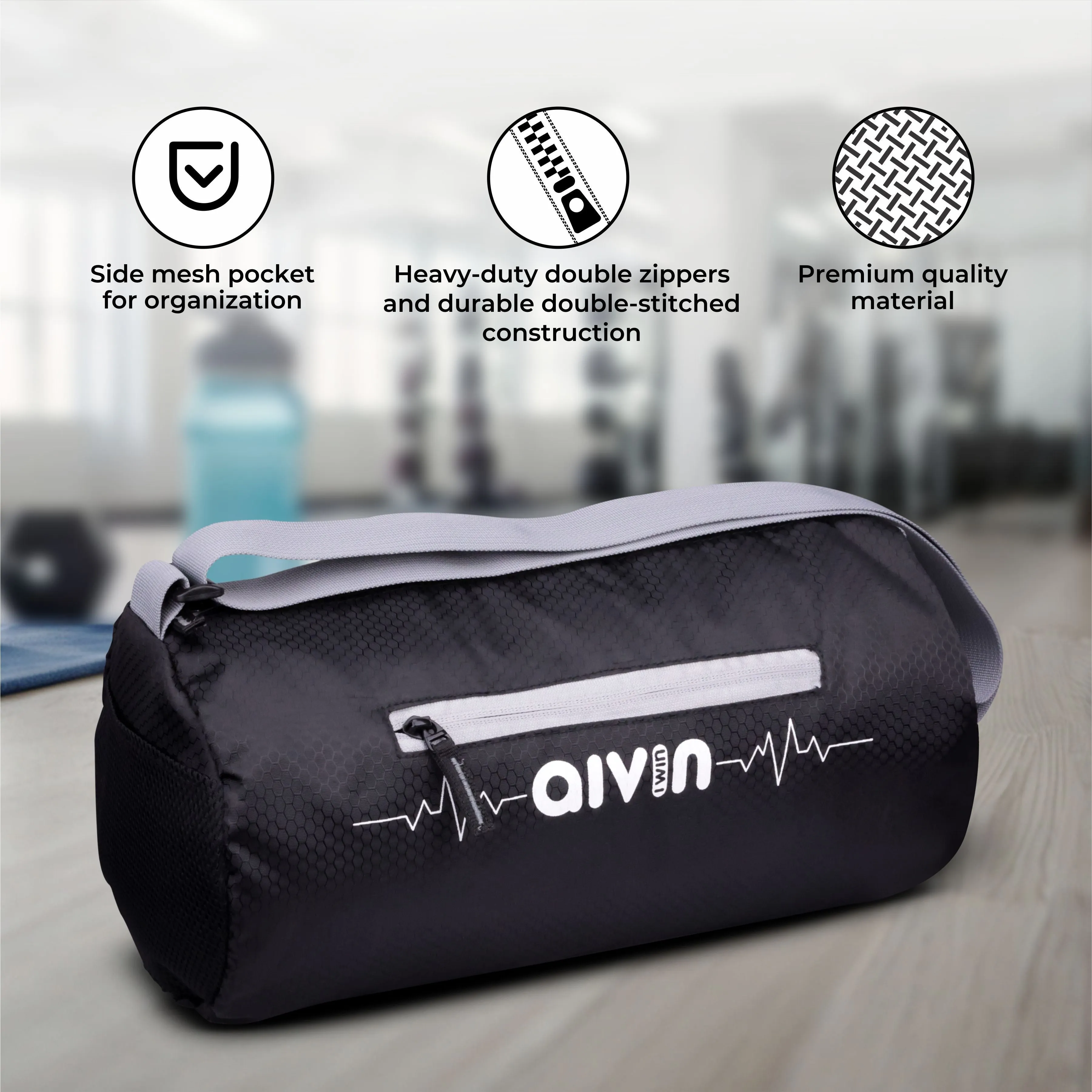 Aivin  Attract Pro Basic Duffel Bags - Black/Grey