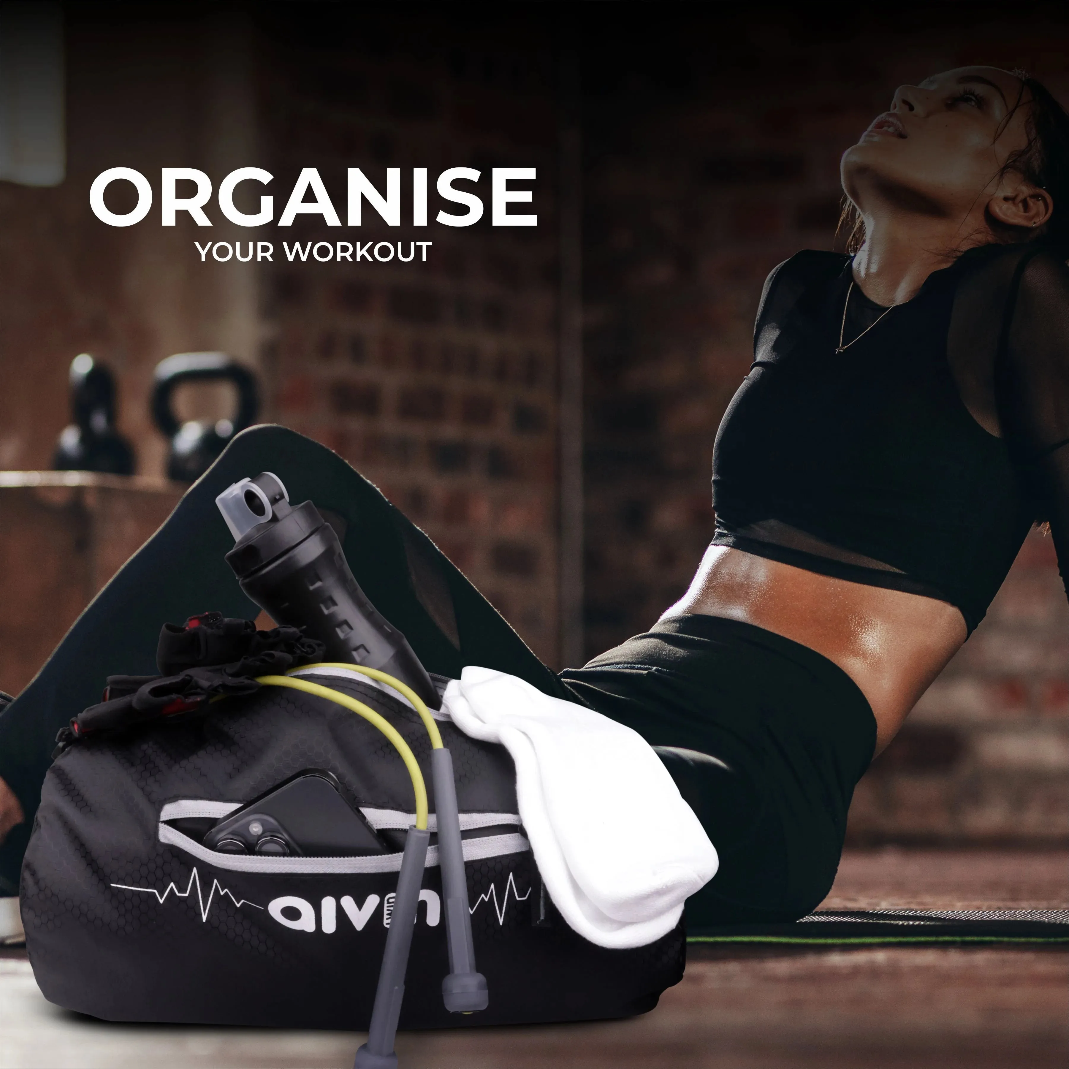 Aivin  Attract Pro Basic Duffel Bags - Black/Grey