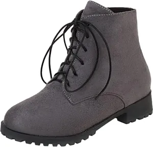 Black Booties for Women Ankle Black Wedge Booties Women Wide Width Boots Work Boot Shoe Laces Men Closed Back Lightweight Breathable Closed Toe Wide Fit Available
