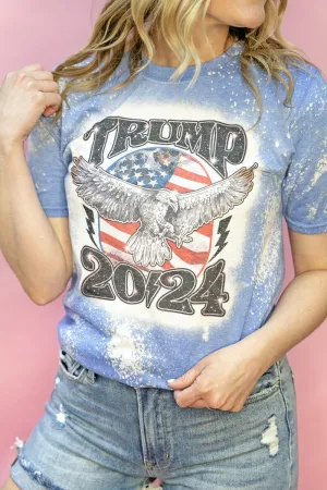 Bleached Trump 2024 Eagle Softstyle Adult T-Shirt