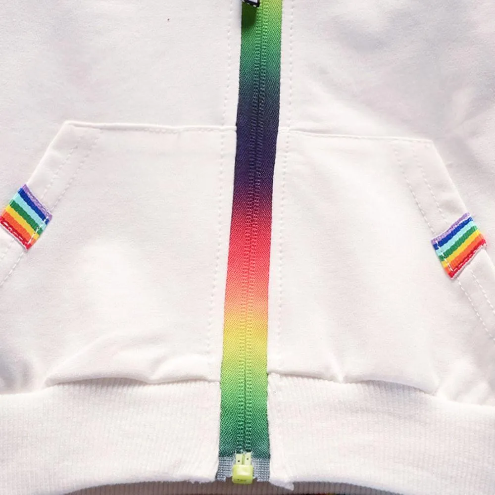 Boys Color Stripes  Zipper Long Sleeves Top & Pants Wholesale Boys Suits