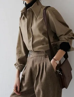 Casual Classic Collar Blouse