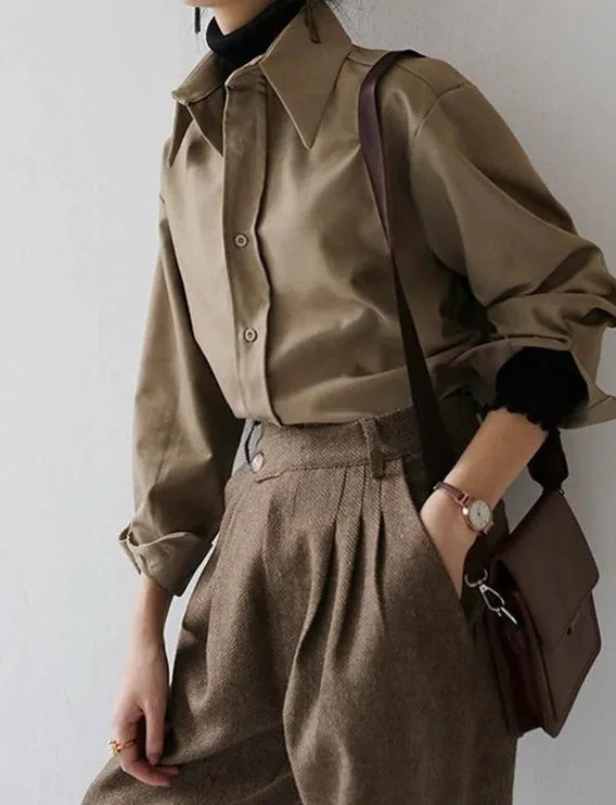 Casual Classic Collar Blouse