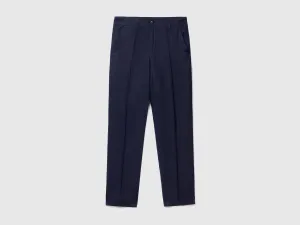 Chinos in pure linen