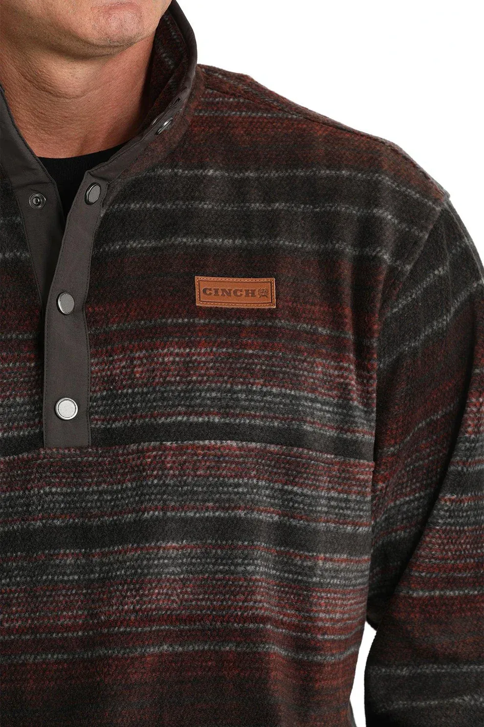 Cinch Match - Men's Polar Fleece - Brown/Red