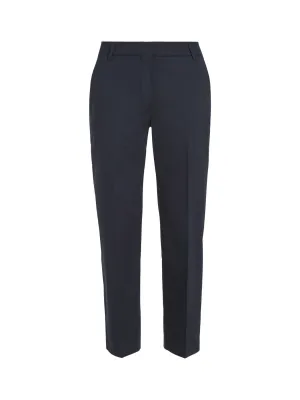 Cotton Blend Slim Fit Straight Leg Chinos