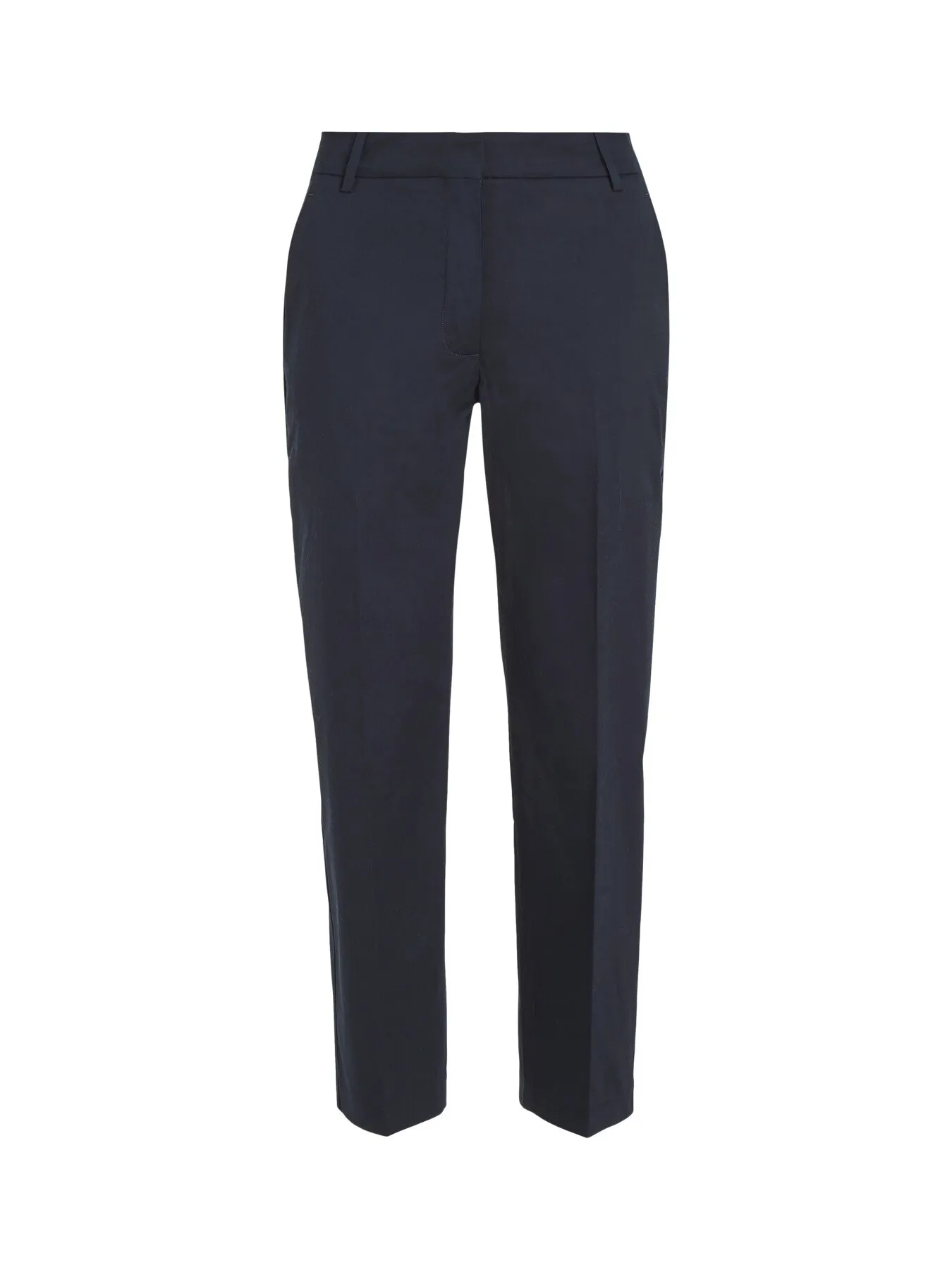 Cotton Blend Slim Fit Straight Leg Chinos