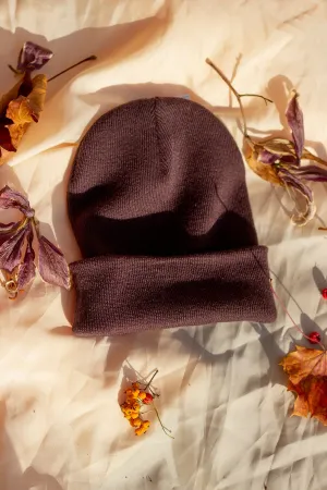 Deep Burgundy Beanie Hat