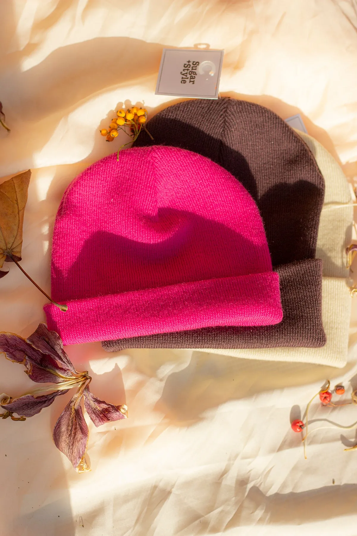 Deep Burgundy Beanie Hat