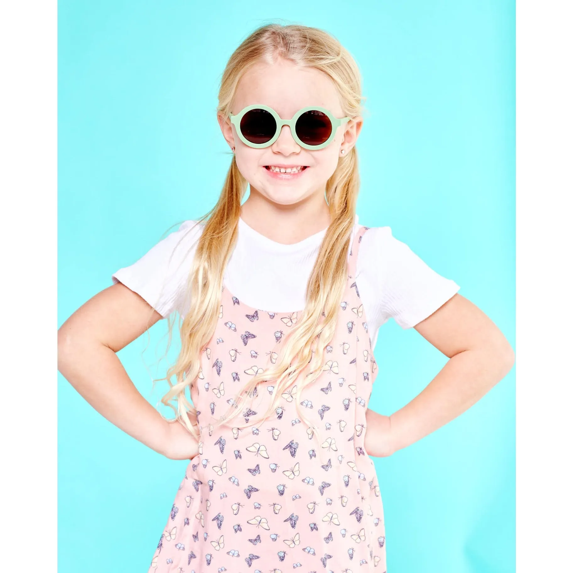 Euro Round Sunglasses - All the Rage Sage with Amber Lens by Babiators