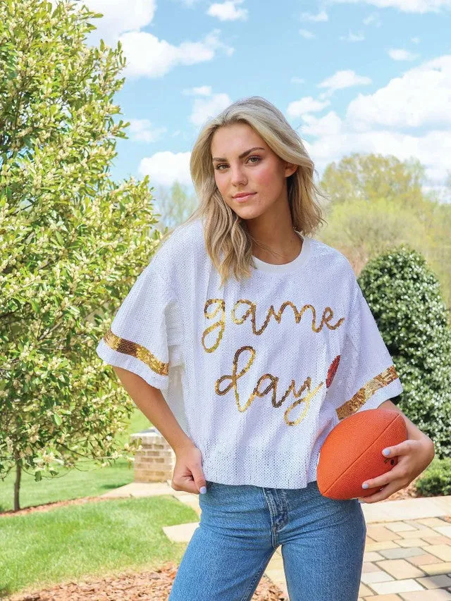 GAMEDAY SEQUIN TOP