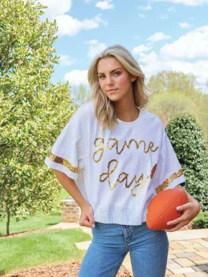 GAMEDAY SEQUIN TOP