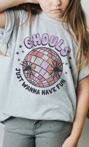 Ghouls Just Wanna Have Fun Graphic Tee - Tween