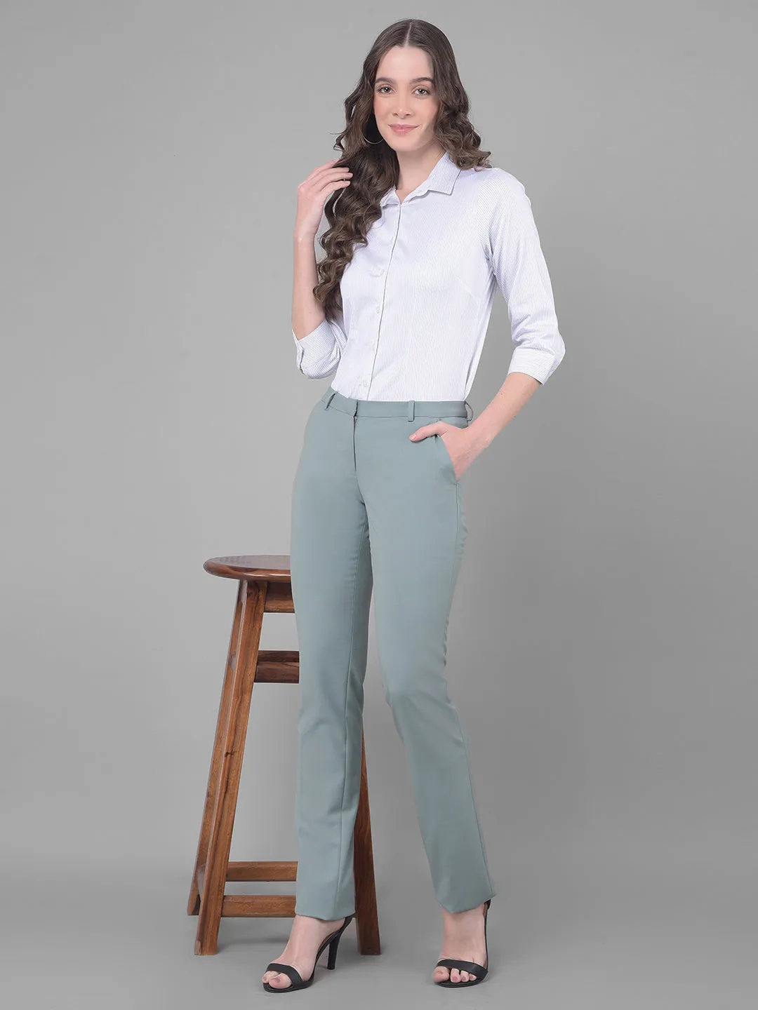 Green Chinos Trousers