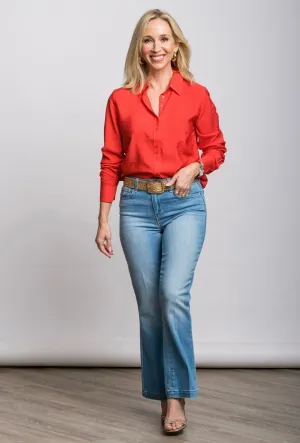 Ibine Shirt in Poinsettia