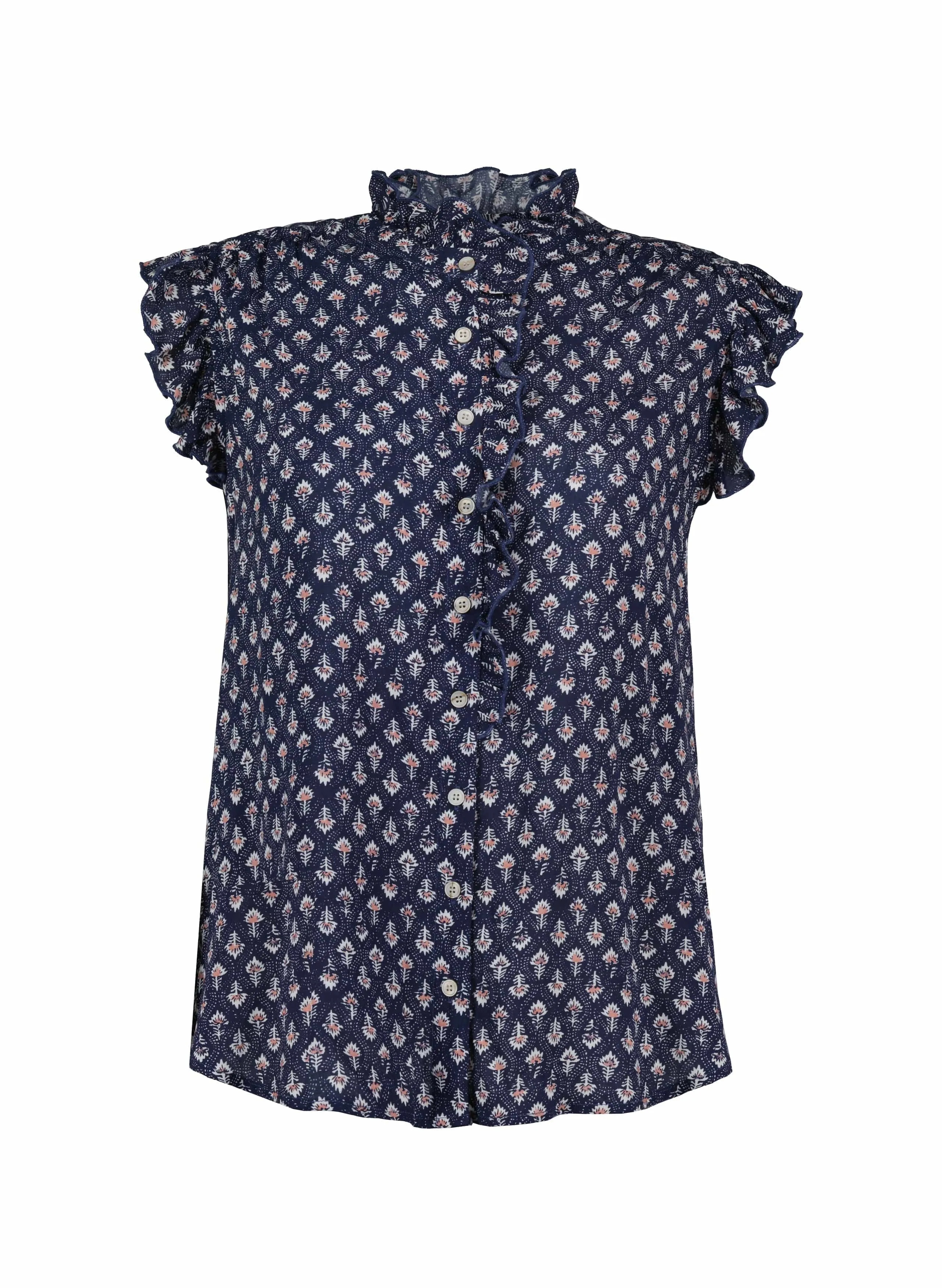 Iris LENZING™ ECOVERO™ Blouse | Indigo