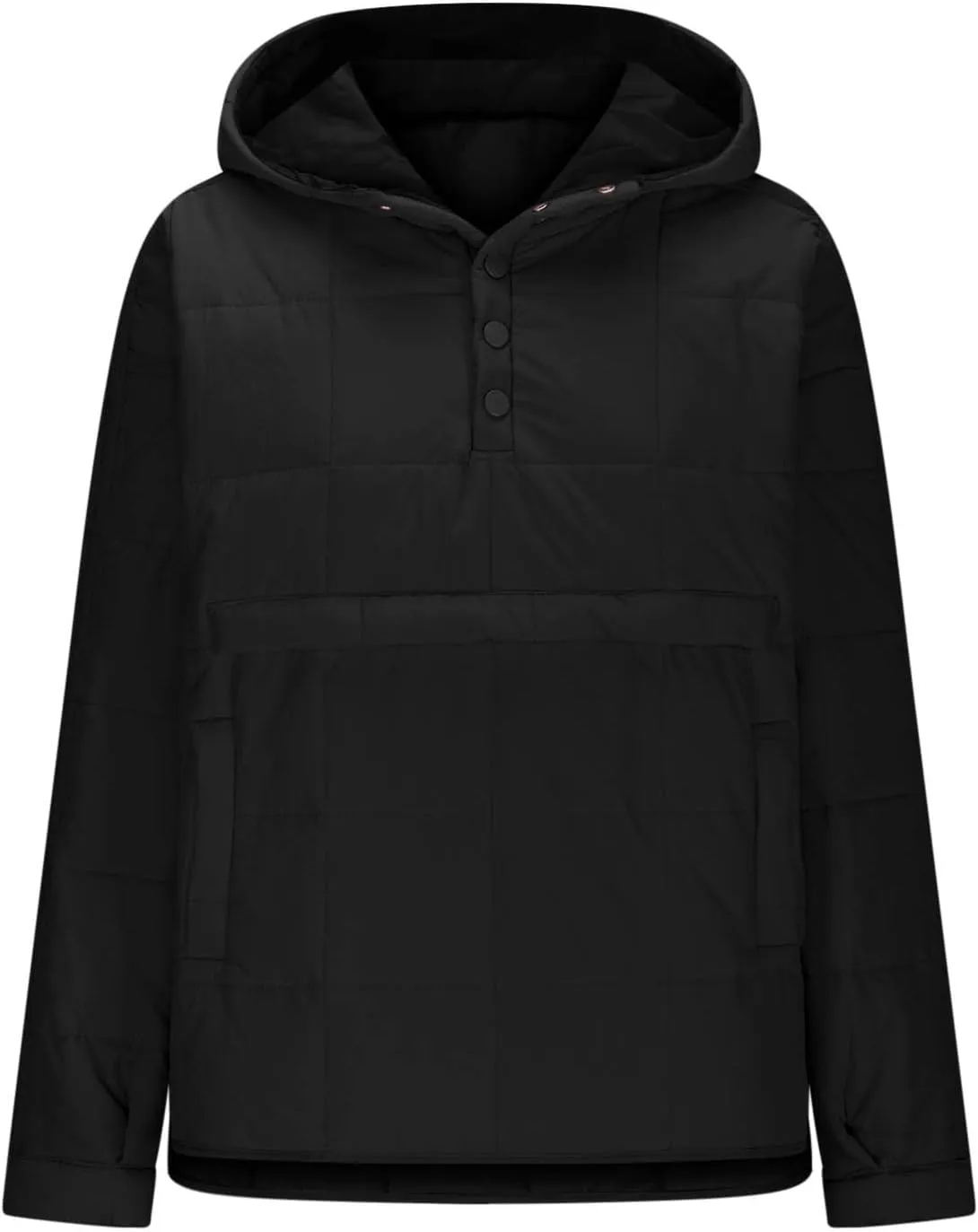 Jackets for Women Oversized Puffer Jacket Lightweight Long Sleeve Warm Quilted Pullover Winter Coat with Pockets