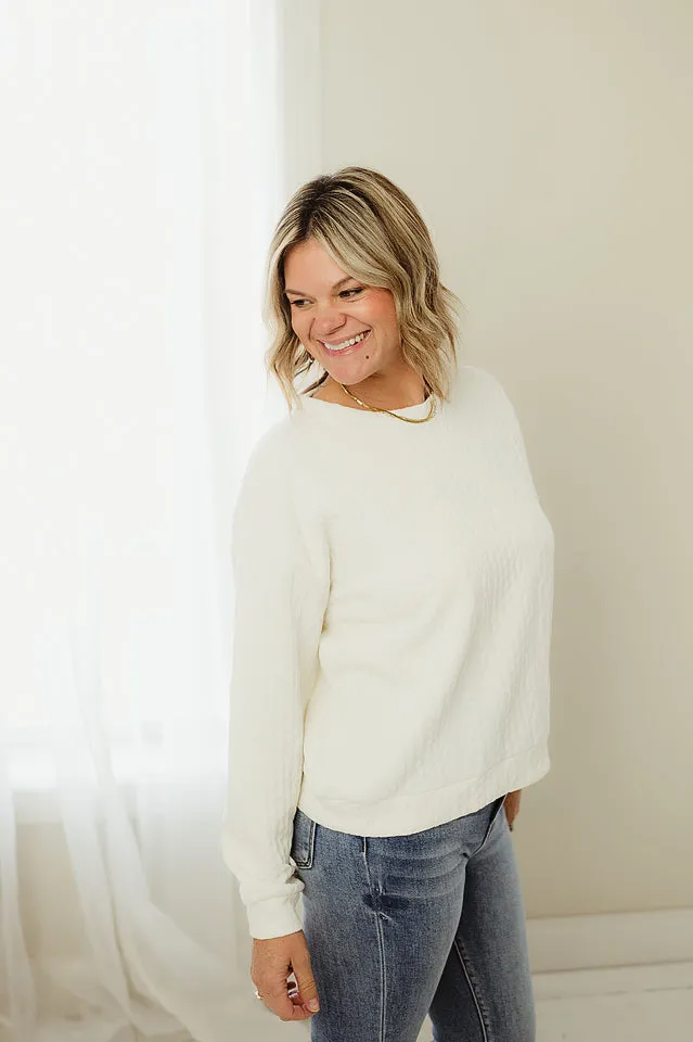Jacquard Pullover Top