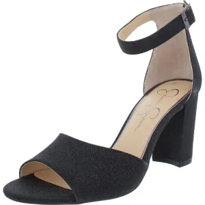 Jessica Simpson: Sherron Micro Flash Black Heels