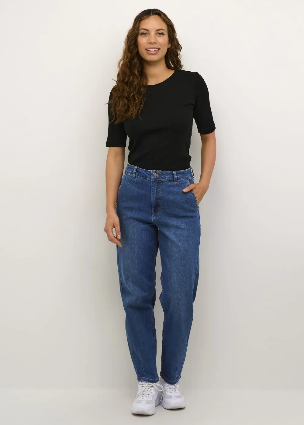 KAFFE BARREL LEG JEANS