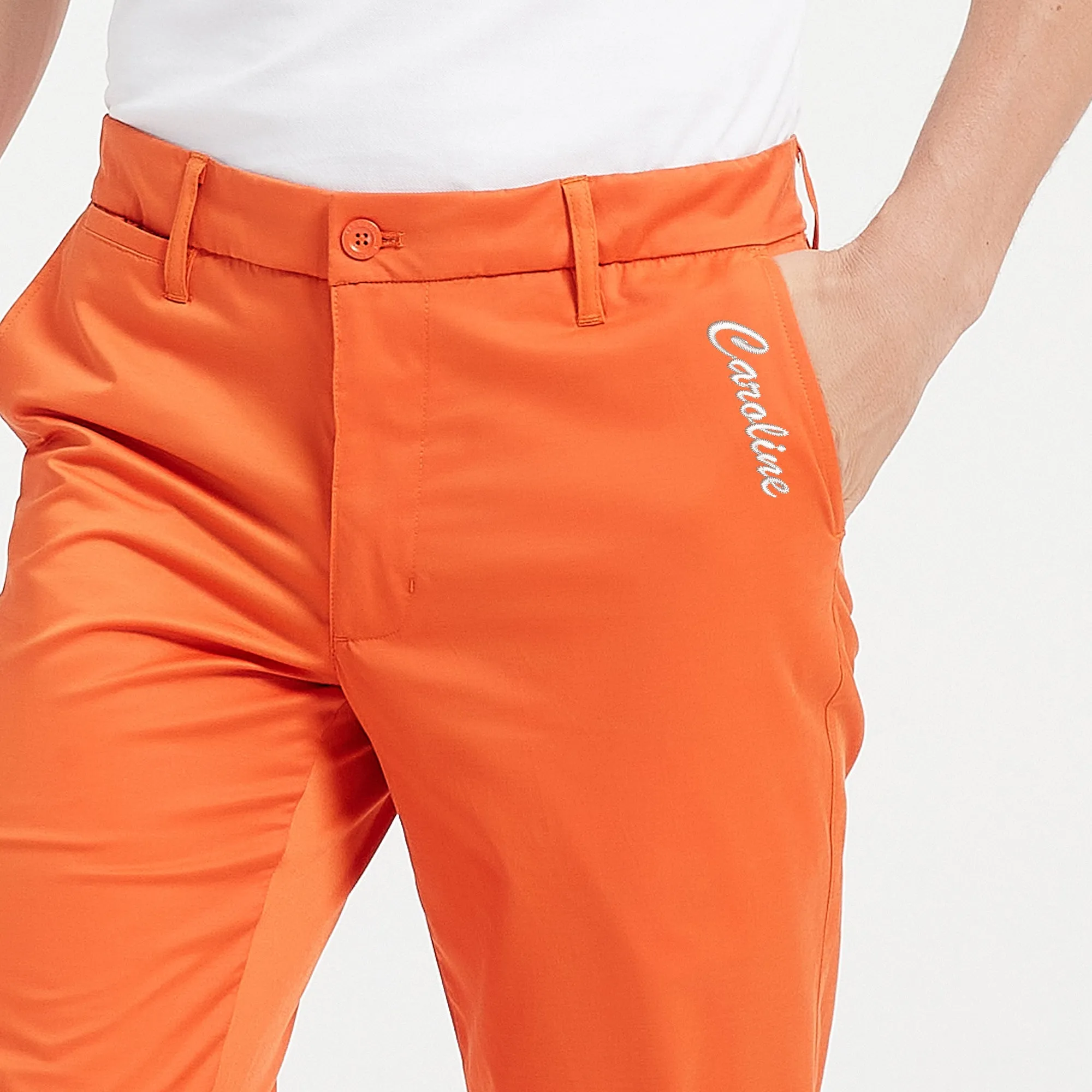 Lesmart Personalized Name Men's Flex Straight Fit Golf Pants