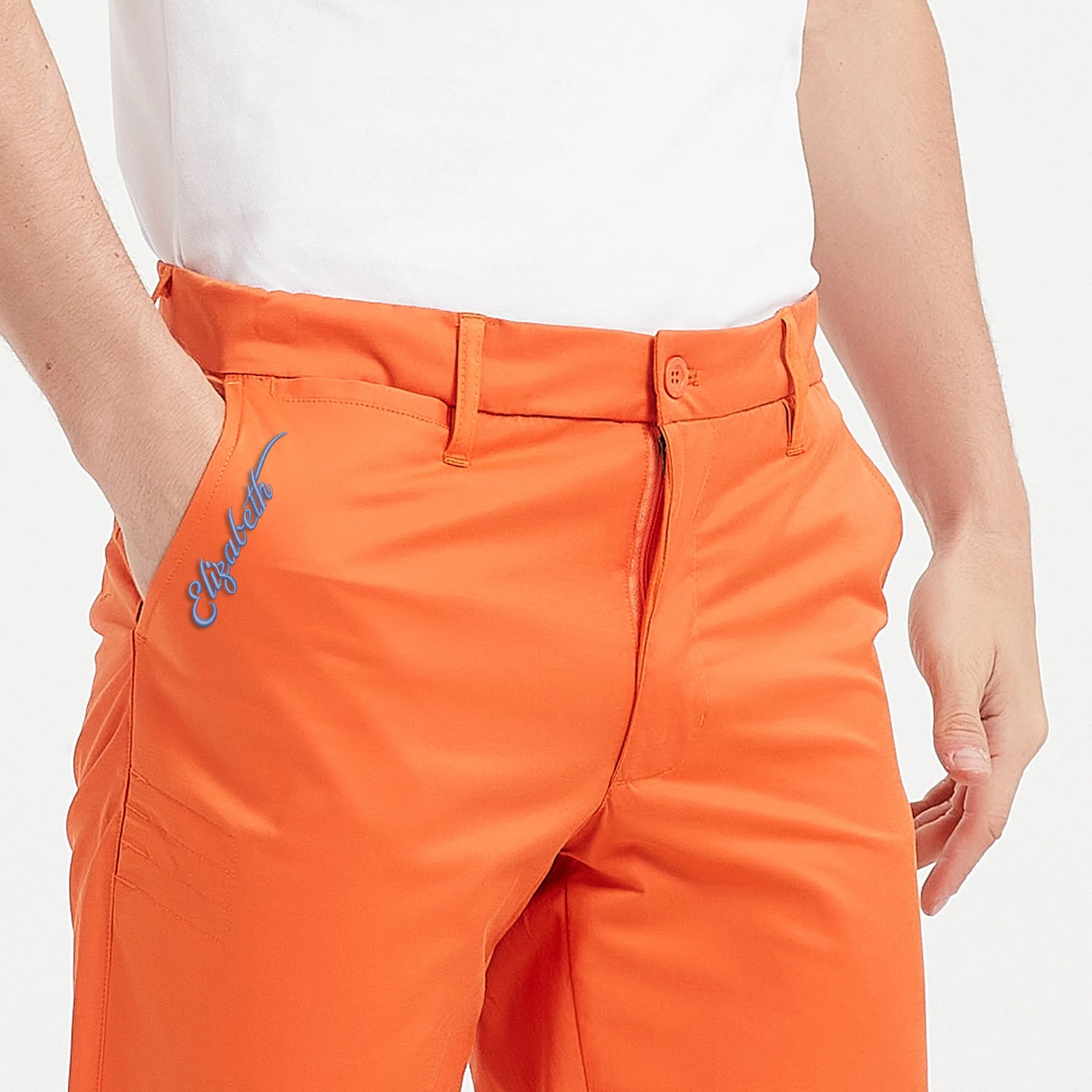 Lesmart Personalized Name Men's Flex Straight Fit Golf Pants