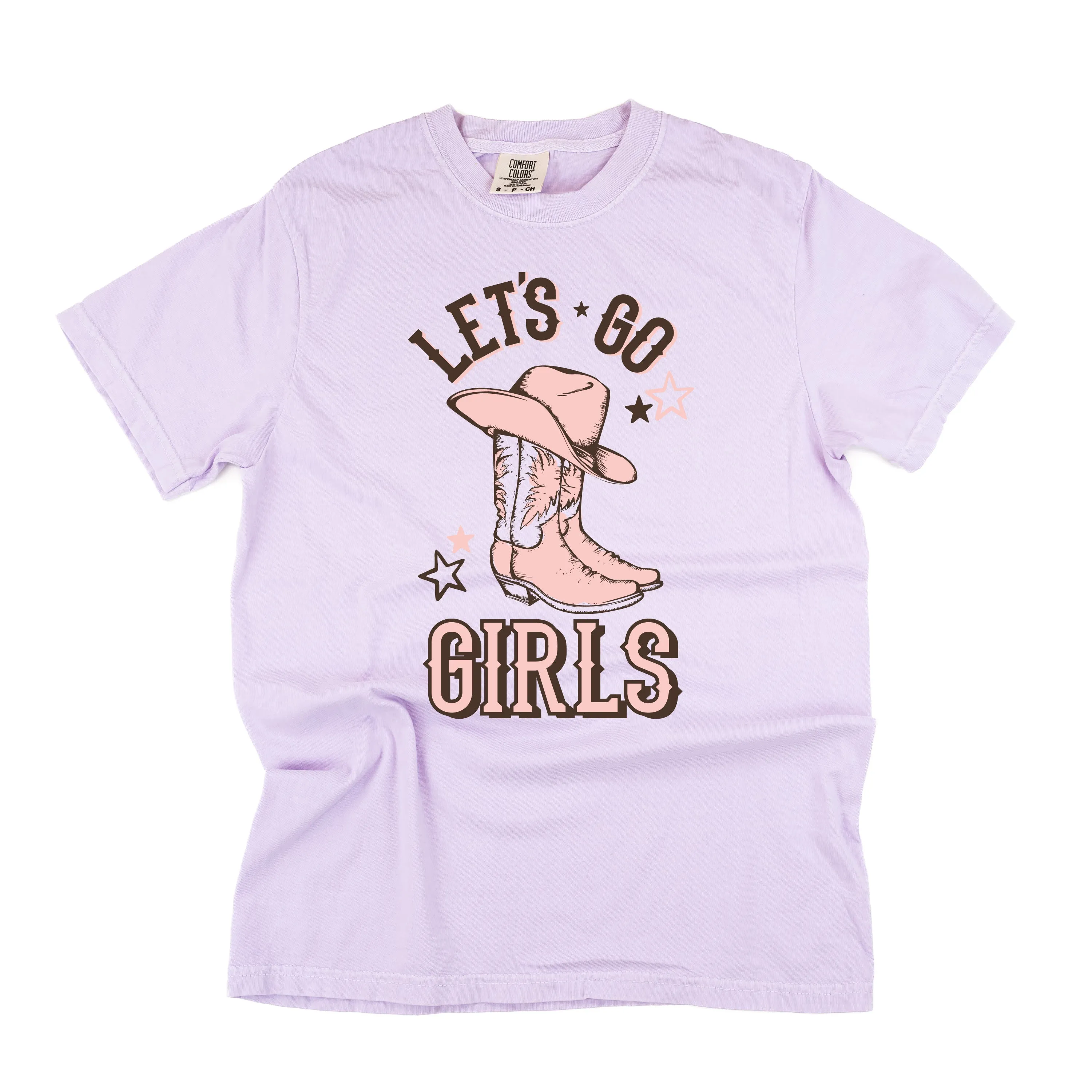 Let's Go Girls - (Cowgirl) - SHORT SLEEVE COMFORT COLORS TEE