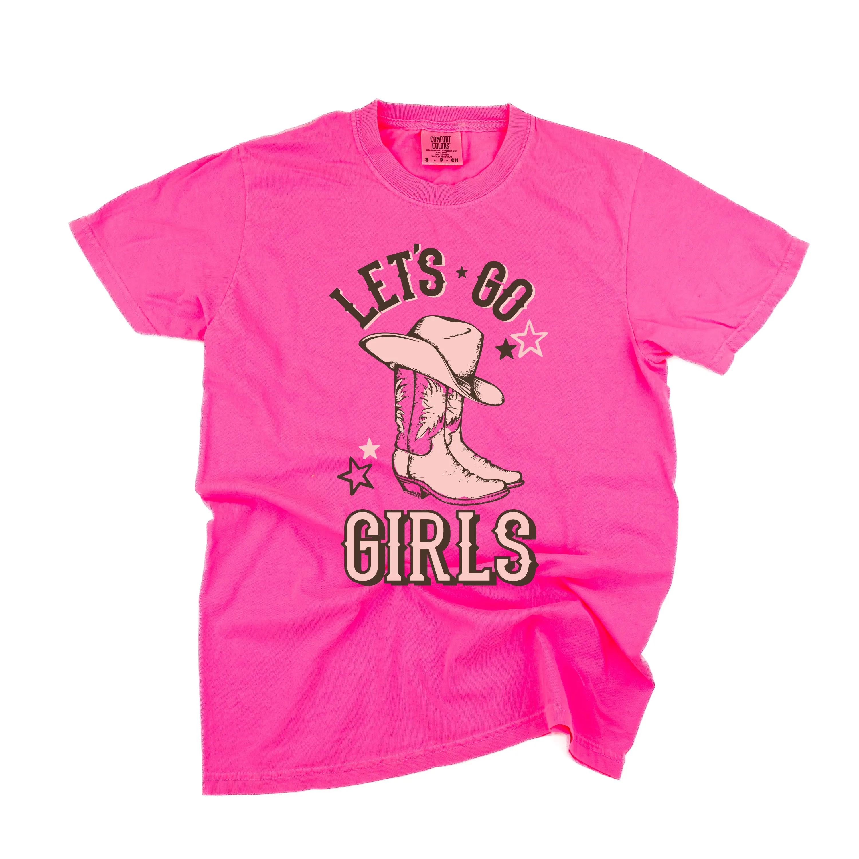 Let's Go Girls - (Cowgirl) - SHORT SLEEVE COMFORT COLORS TEE