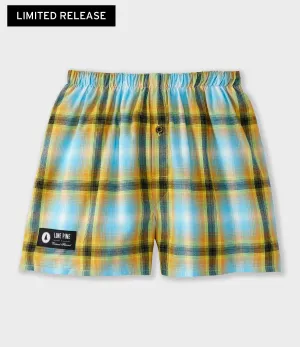 Lightweight Flannel Boxer Shorts - Summer Lights