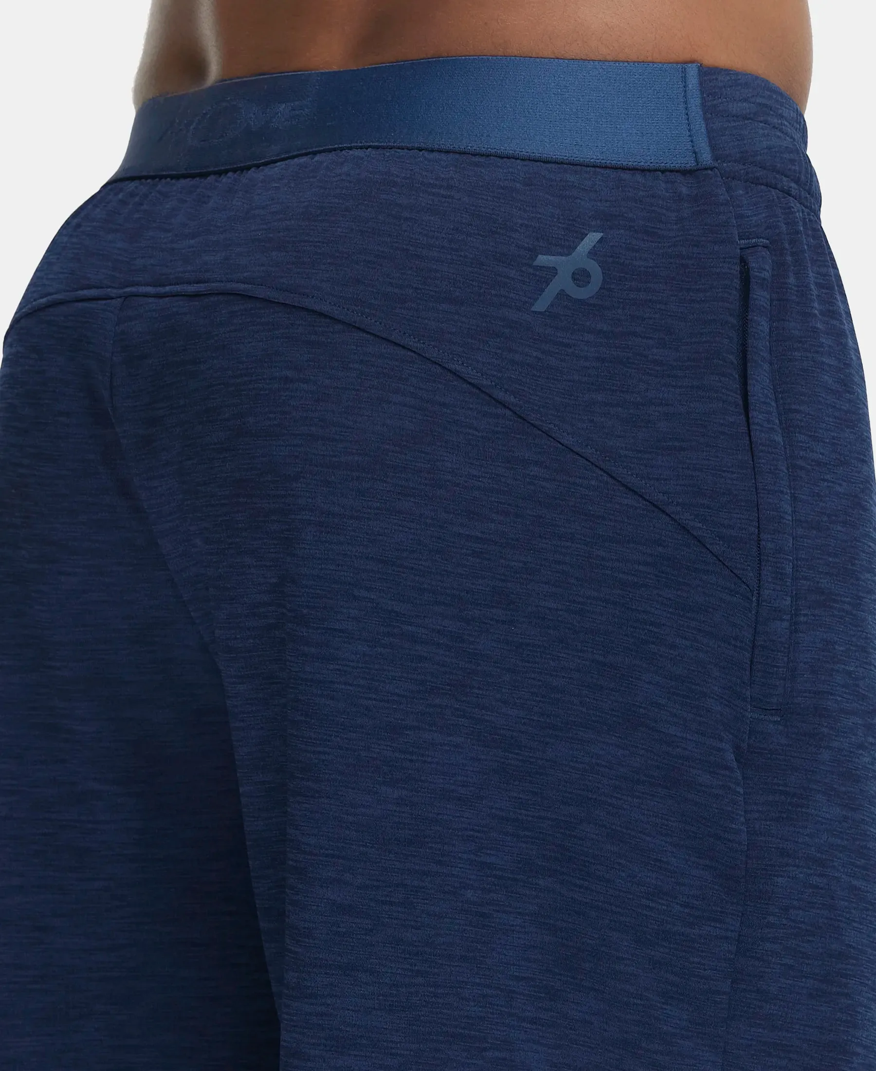 Lightweight Microfiber Shorts with Zipper Pockets and StayFresh Treatment - Navy