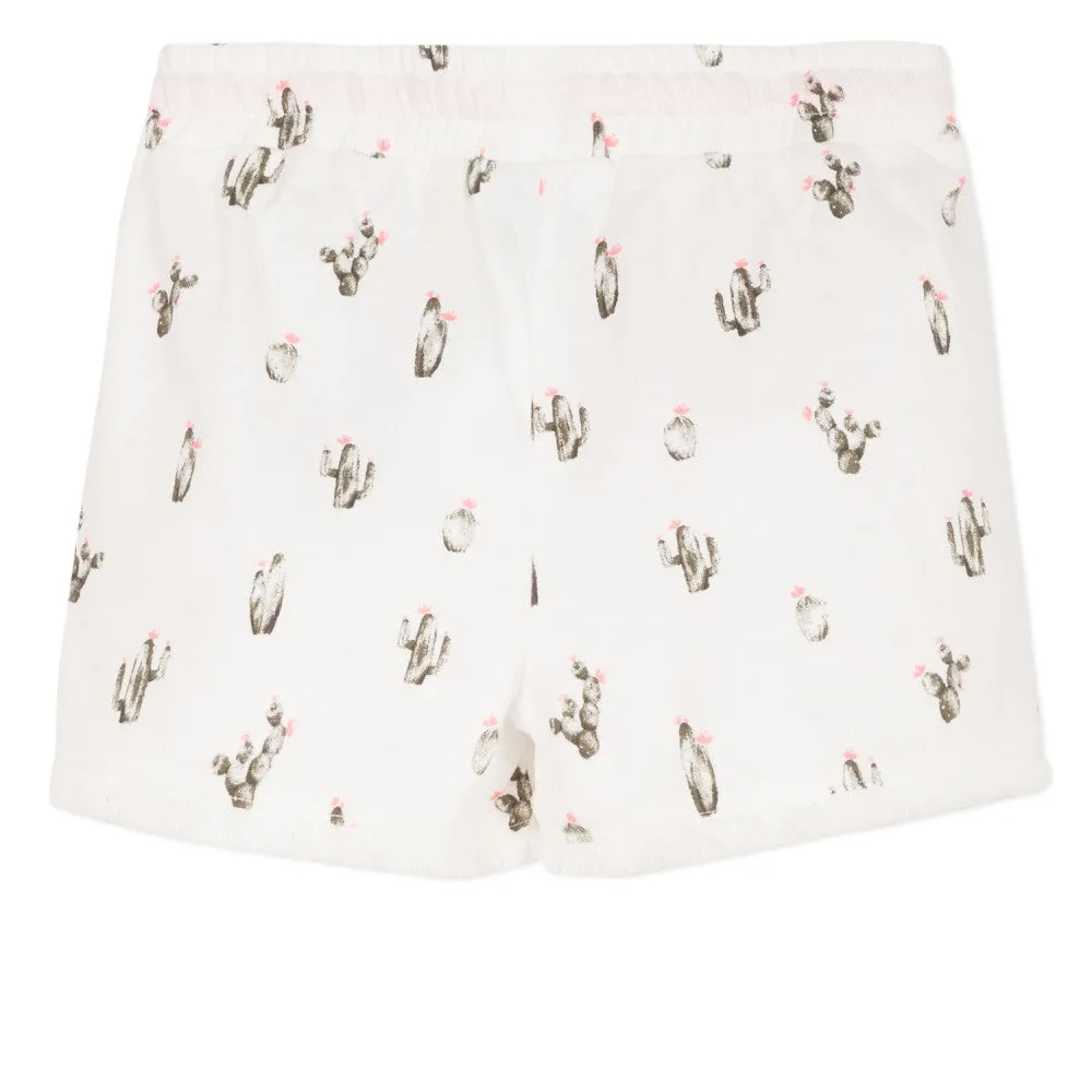 Lightweight shorts with cactus print  - 70% OFF FINAL SALE