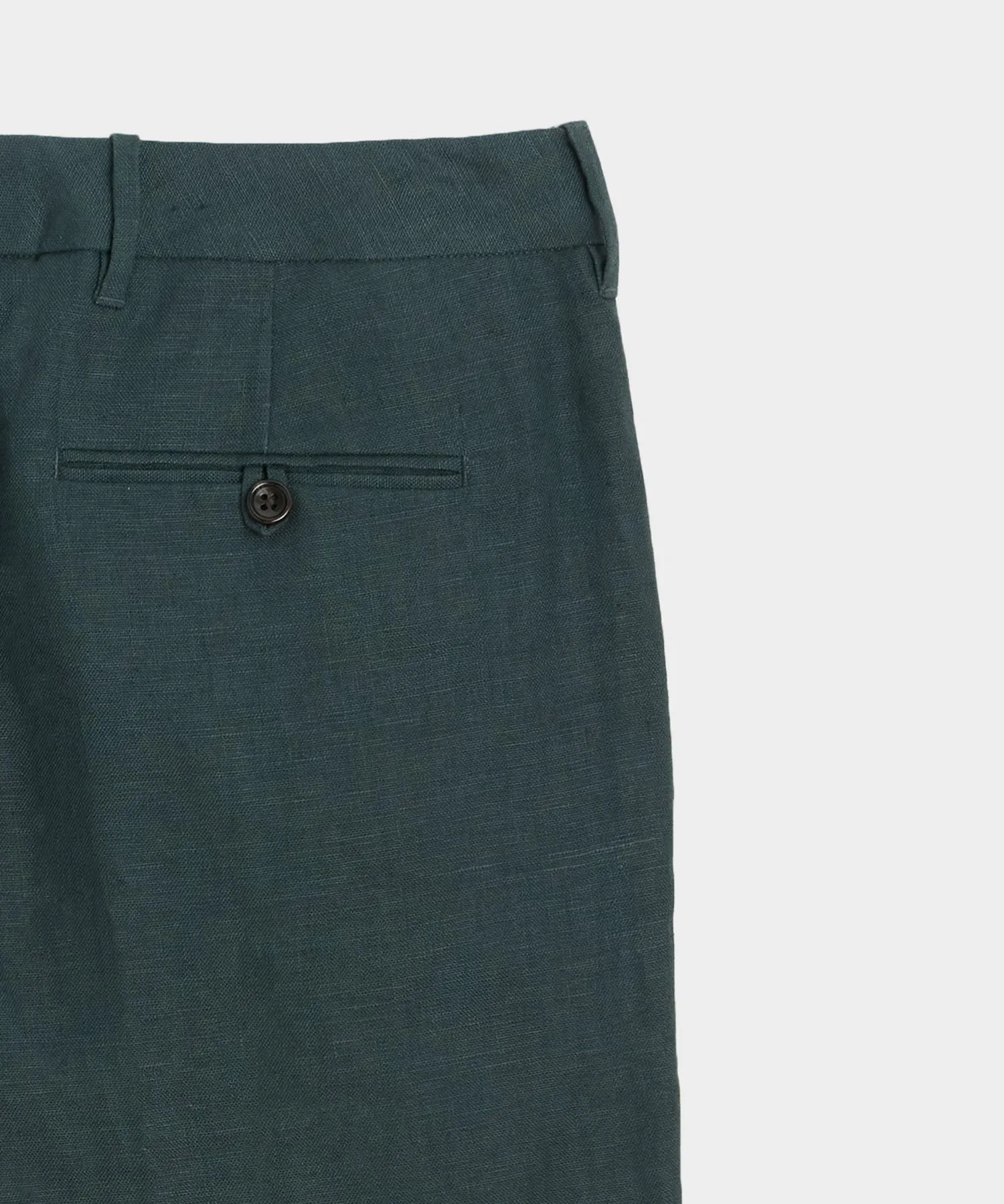 Linen Tab Chino in Poseidon