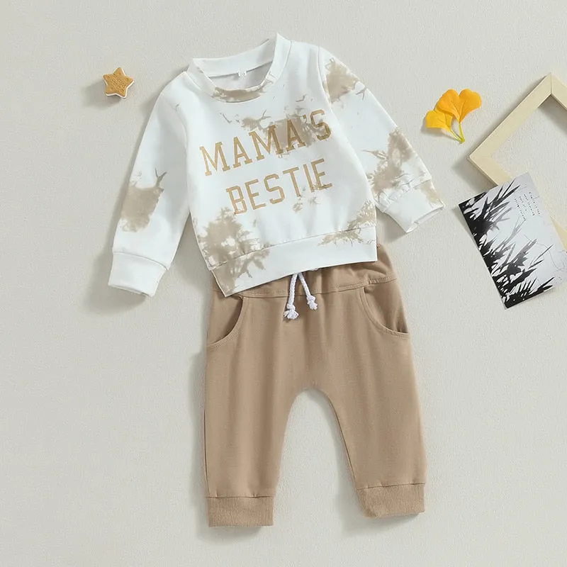 Mamas Bestie Long Sleeve Neutral 2 Piece Set
