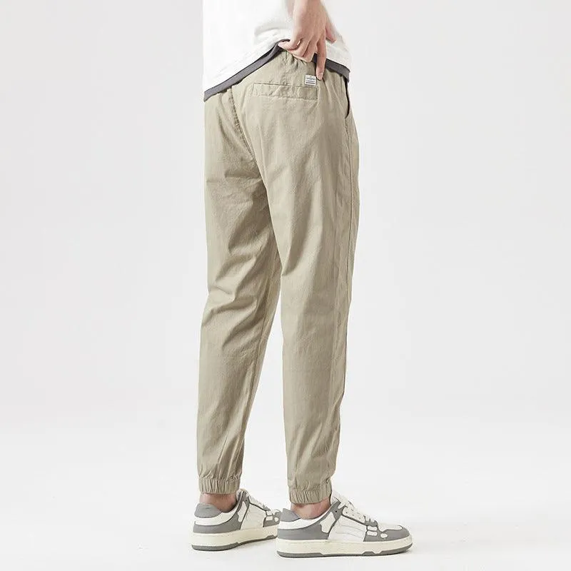 Men's Ankle Length Pants Loose Tapered Summer