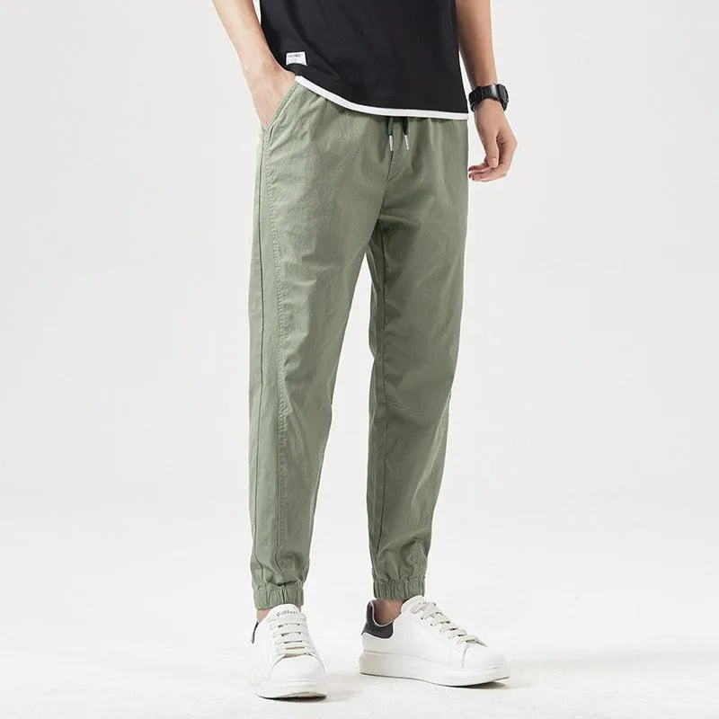 Men's Ankle Length Pants Loose Tapered Summer