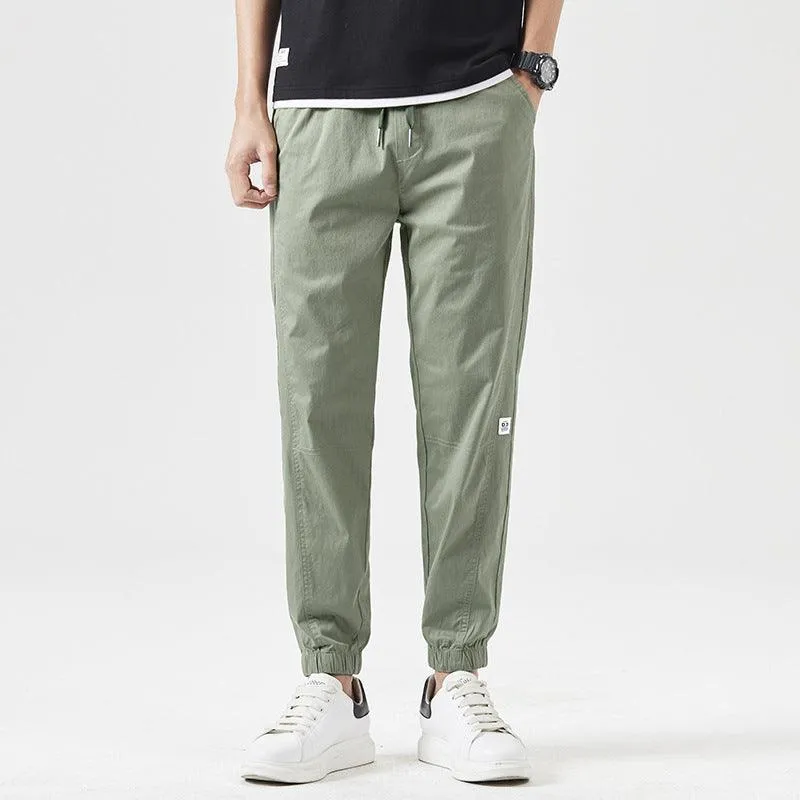 Men's Ankle Length Pants Loose Tapered Summer