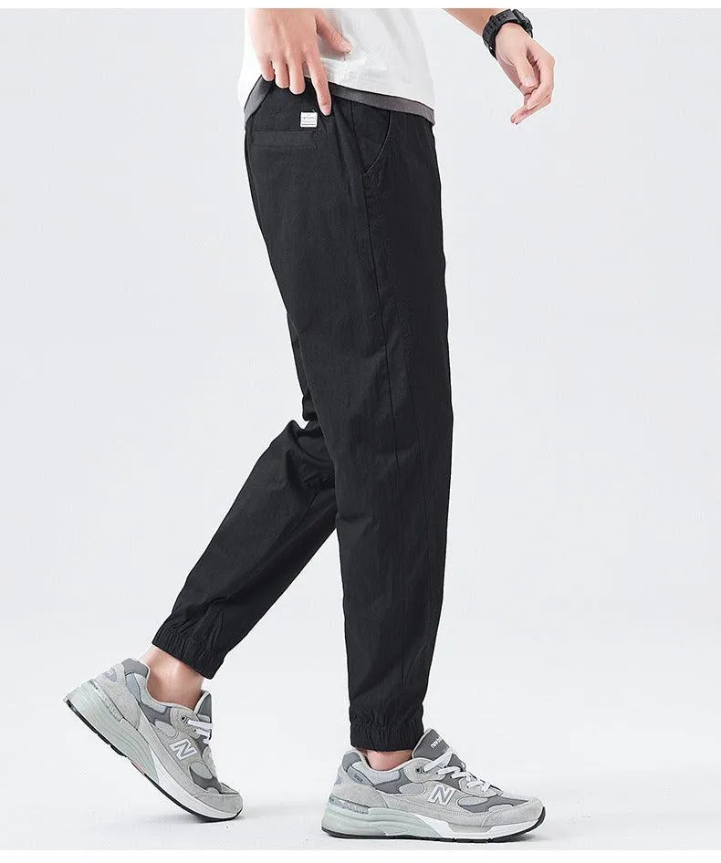 Men's Ankle Length Pants Loose Tapered Summer