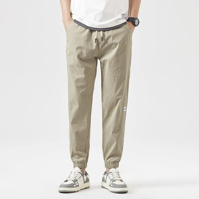Men's Ankle Length Pants Loose Tapered Summer