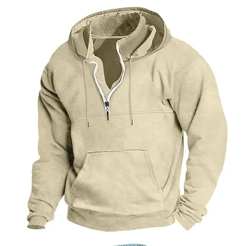 Men's Casual Chic Quarter Zip Sweater with Modern Design | Ideal for Autumn/Winter