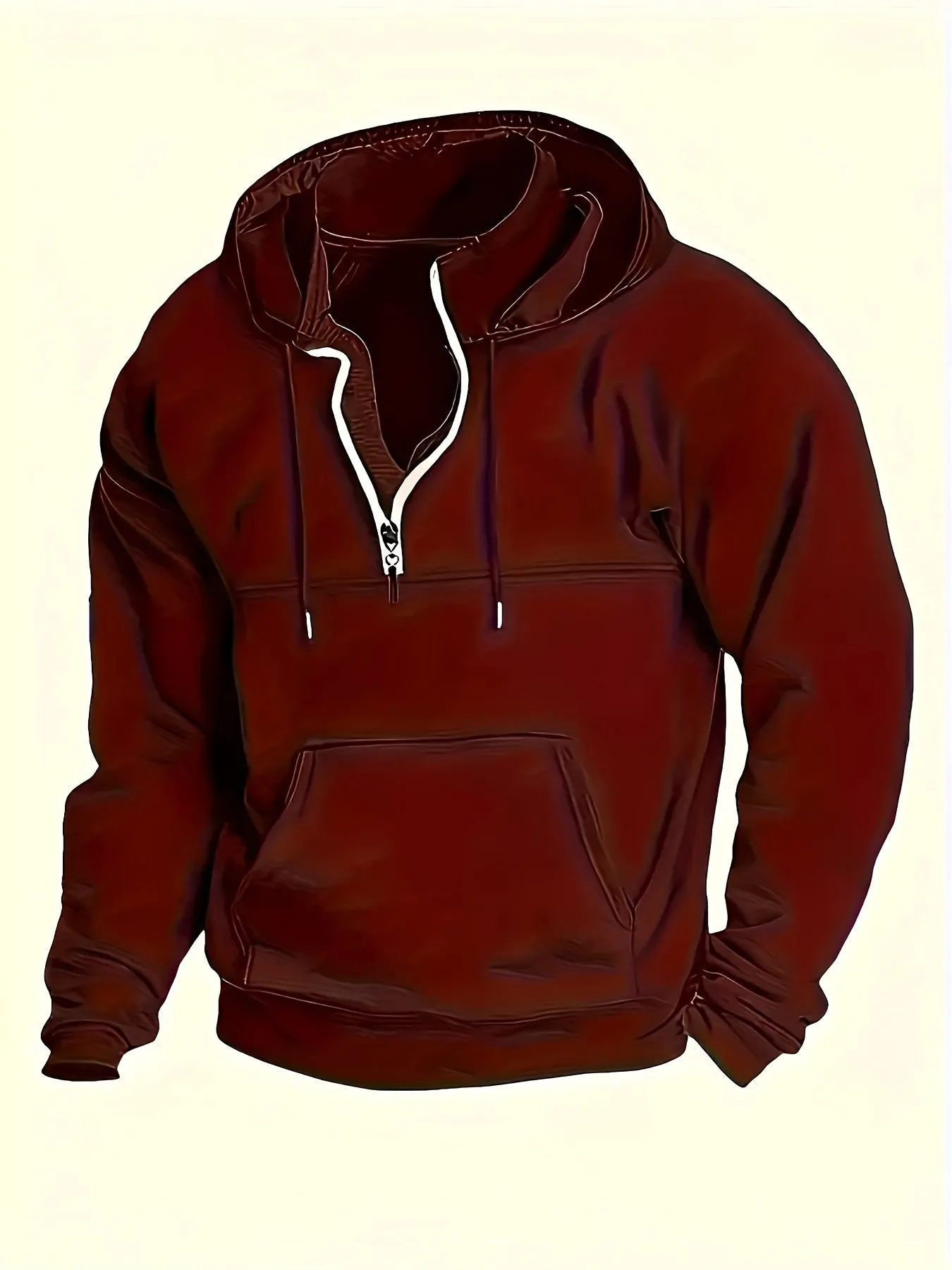 Men's Casual Chic Quarter Zip Sweater with Modern Design | Ideal for Autumn/Winter