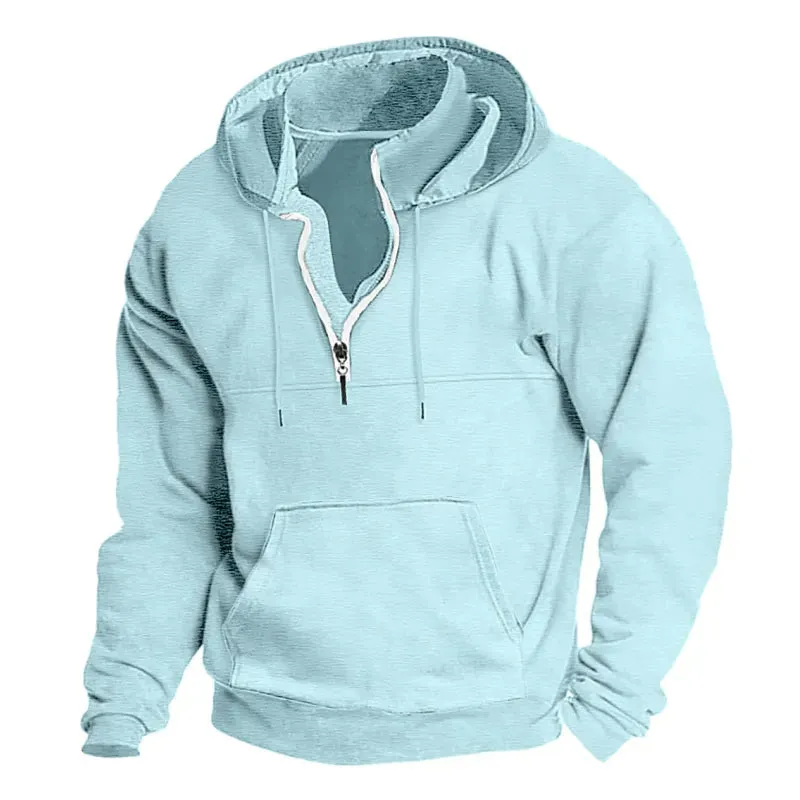 Men's Casual Chic Quarter Zip Sweater with Modern Design | Ideal for Autumn/Winter