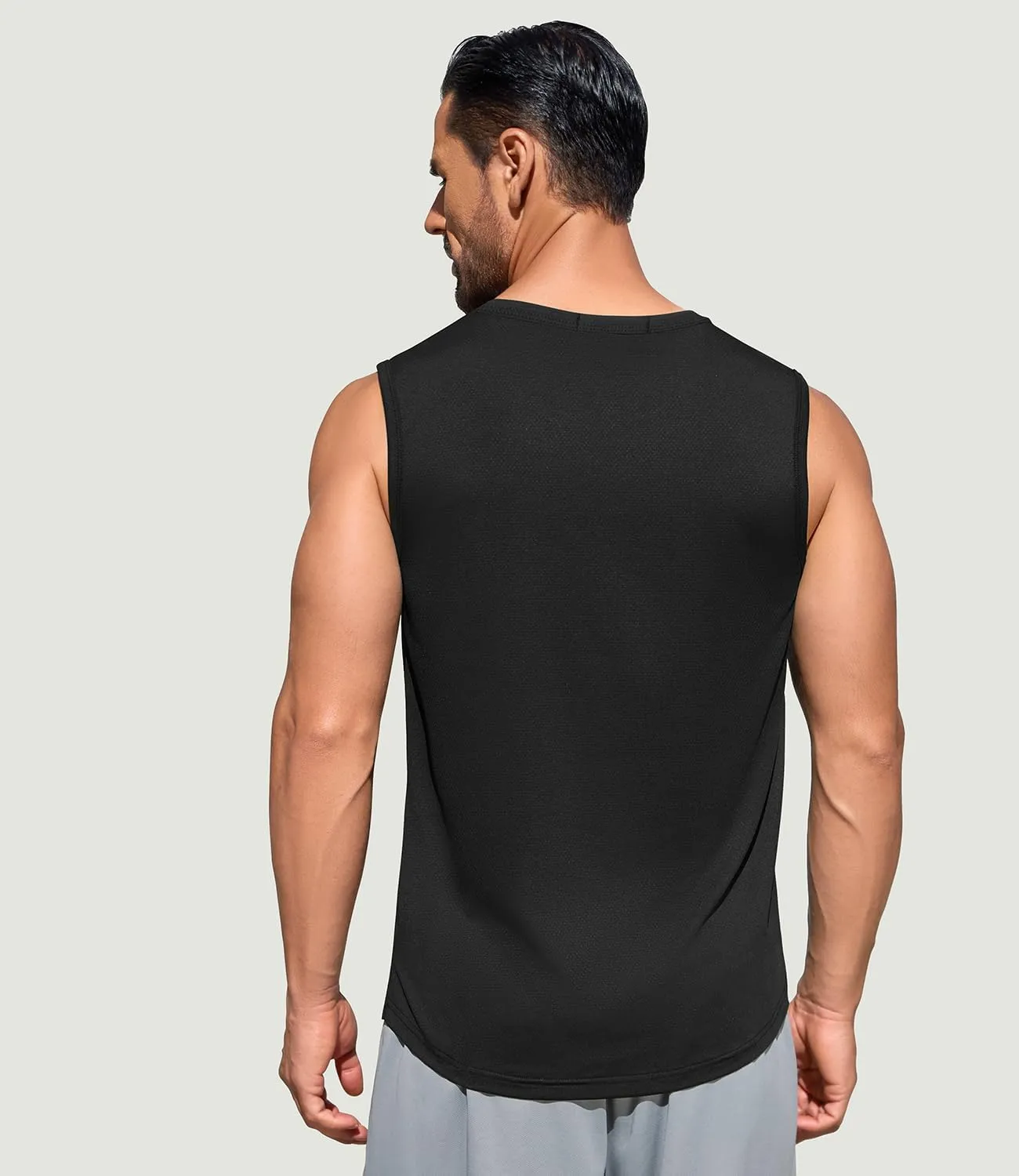 Men's Gym Tank Top Quick Dry 3 Pack Sleeveless Muscle Shirts Sun Protection UPF50  Running Workout Tank Tops