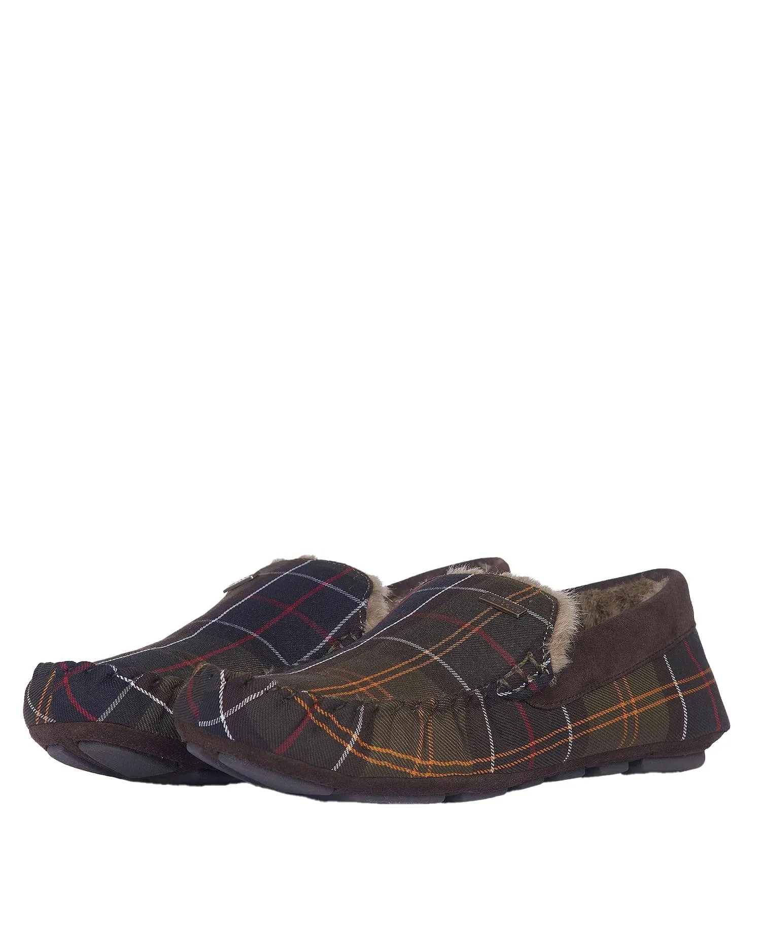 Mens Monty Suede Slippers - Recycled Classic Tartan