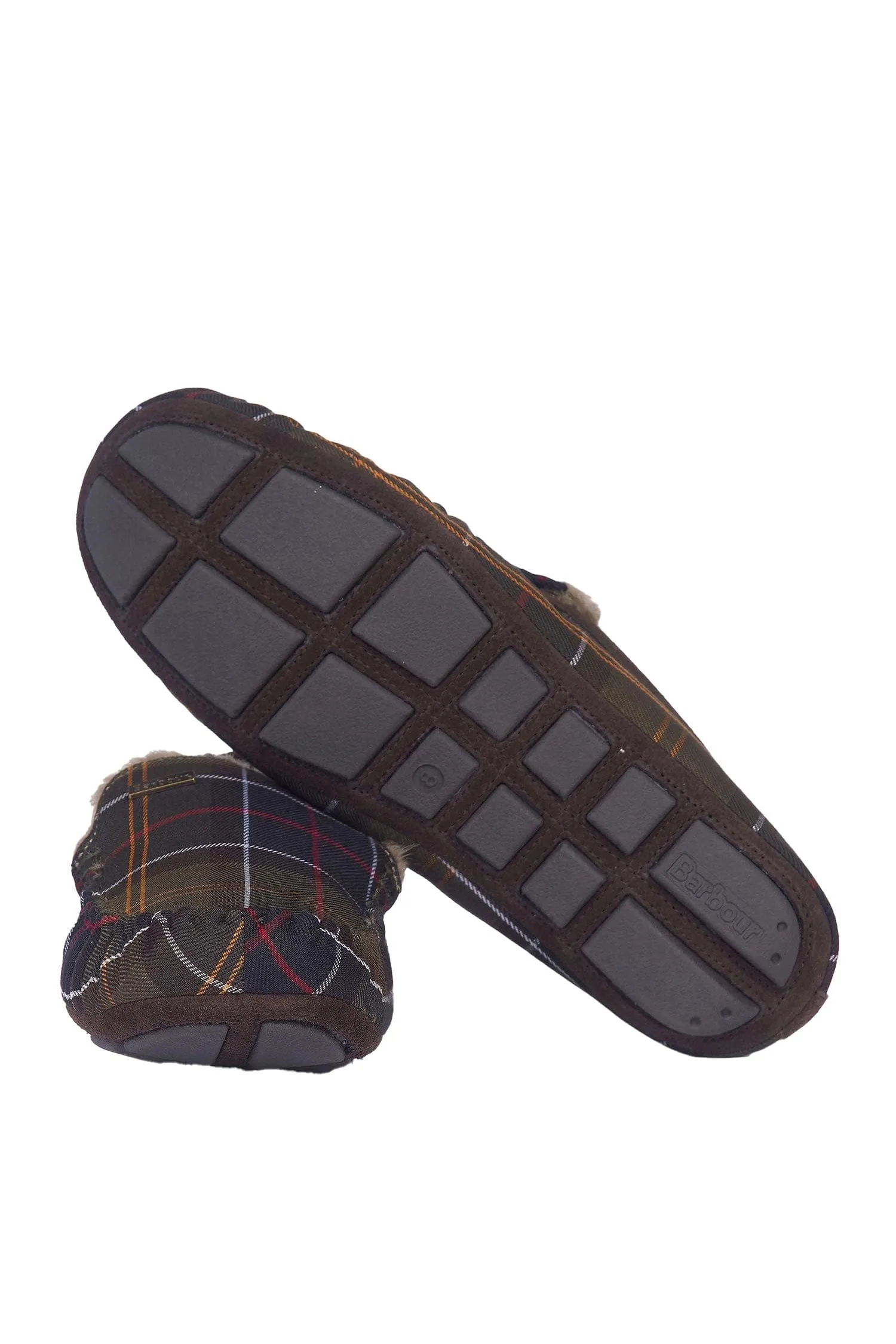 Mens Monty Suede Slippers - Recycled Classic Tartan