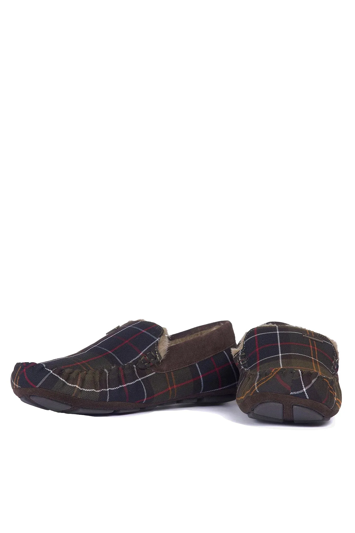 Mens Monty Suede Slippers - Recycled Classic Tartan
