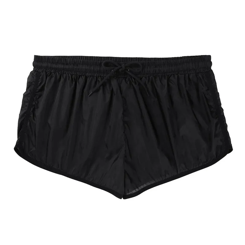 Men's Semi-Transparent Drawstring Boxer Shorts / Male Sexy Lightweight Underwear